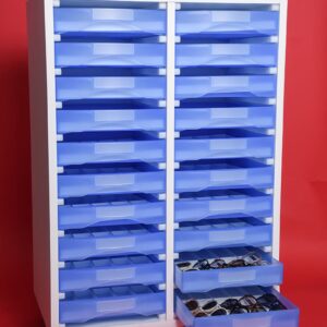 meuble de rangement pour montures optiques 20 cases