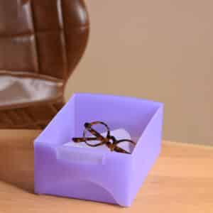Péniches double hauteur translucides avec 2 poignées intégrées empilables Starbox Double Hauteur