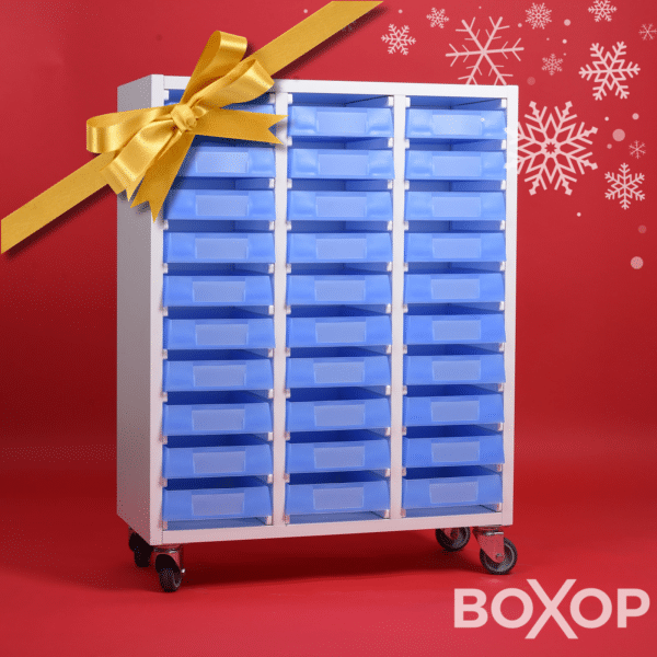 pénichier 30 cases bois blanc pour péniches opticien boxop